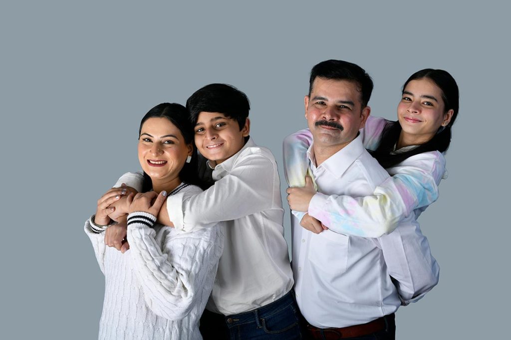 Admissions testimonial family